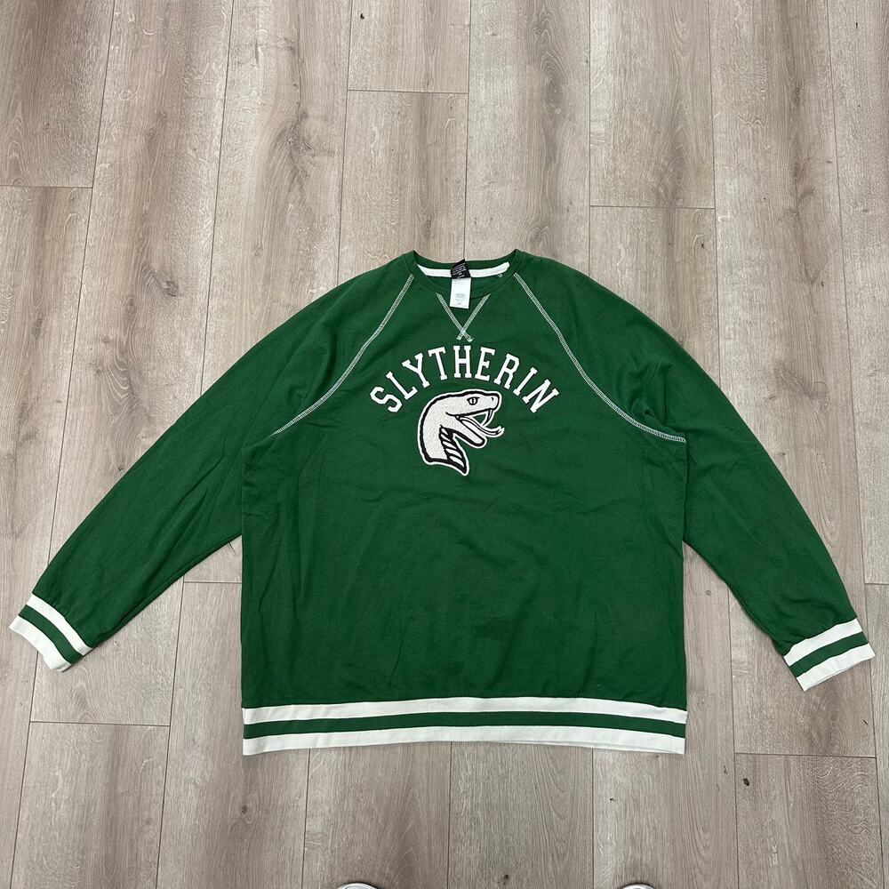 Harry Potter Slytherin Collegiate crewneck Sweatshirt size XXL 2XL B13